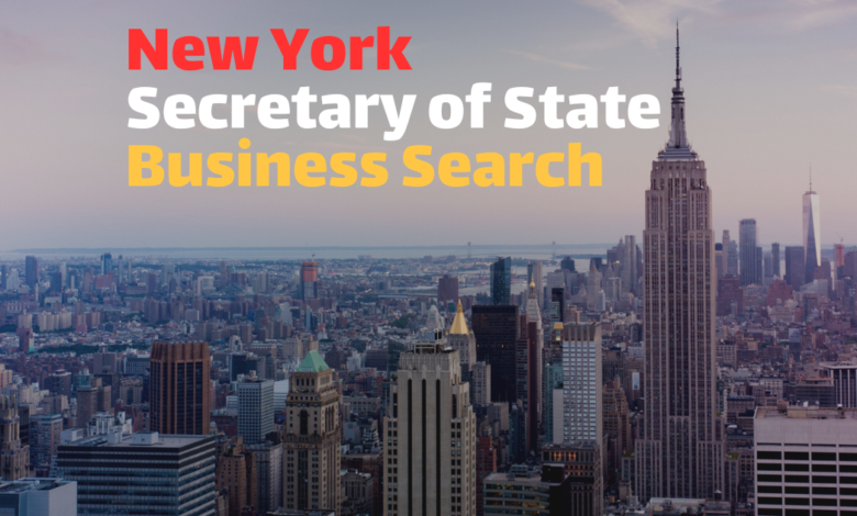 New York Secretary of State Business Search for verifying business registrations and details