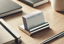 Stylish and functional business card holder showcasing various designs for professional networking.