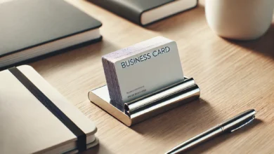 Stylish and functional business card holder showcasing various designs for professional networking.