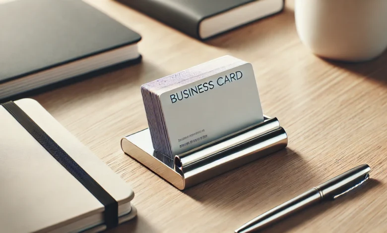 Stylish and functional business card holder showcasing various designs for professional networking.